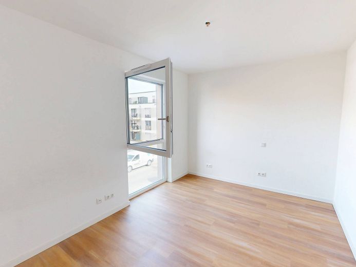 3-Zi.-Neubauwohnung mit EBK und sonniger TERRASSE – Ansicht I: Schlafzimmer I