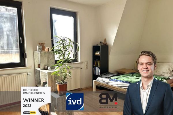 Vermietete 1,5-Zimmer-Wohnung in Augsburg nahe Wertach mit Holzofen | 35 m²