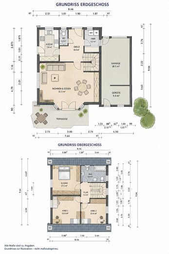 Freistehendes Einfamilienhaus mit Südgarten, großzügiger Garage & ausgebautem Dachgeschoss – Foto 24