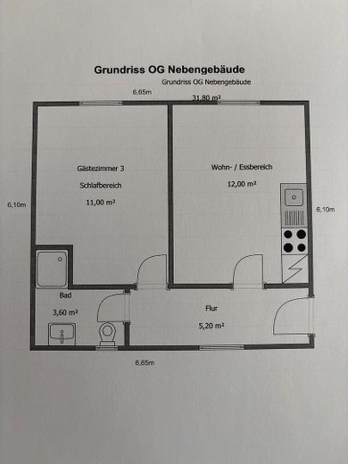 Einfamilienhaus mit Nebengebäude, Hof und Garage – Foto 21