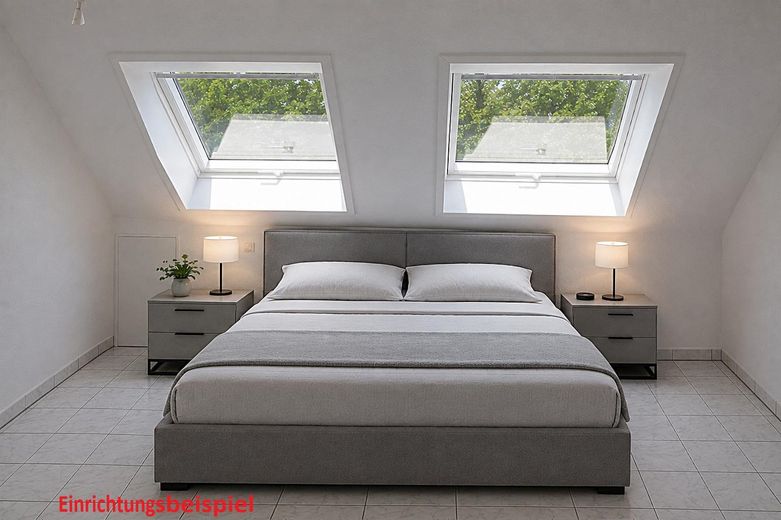 Hitzewelle? Etagenwohnung in kleiner Wohneinheit mit Klimaanlage – Beispiel Schlafzimmer möb.