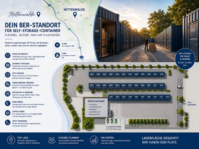 Storage Hub Mittenwalde:  Self-Storage für private und gewerbliche Nutzern – Foto 1