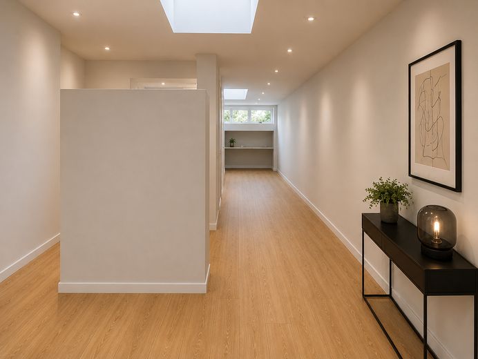 Kernsaniertes Loft in Stuttgart-Hedelfingen | Neubaukomfort mit Wärmepumpe & Fußbodenheizung – Flur
