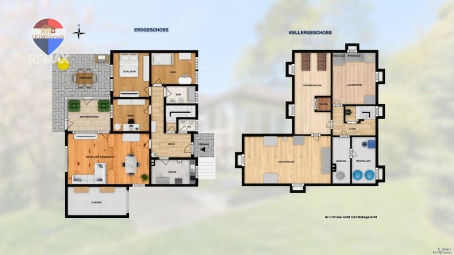Einfamilienhaus in Berlin-Lichtenrade mit Vollkeller, Garage, 5 Zimmer| 596 m² Grundstück |Kamin &amp; Garten! – Grundrisse