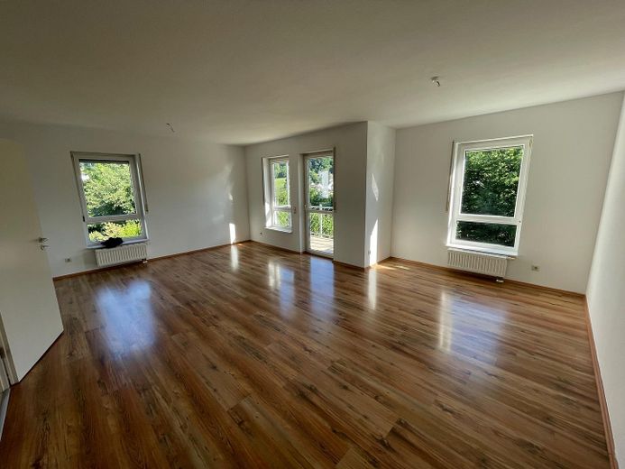 Moderne 3-Zi.-EG-Wohnung mit Blick übers Tal in Heppenheim-Kirschhausen – Wohnzimmer Ansicht 1