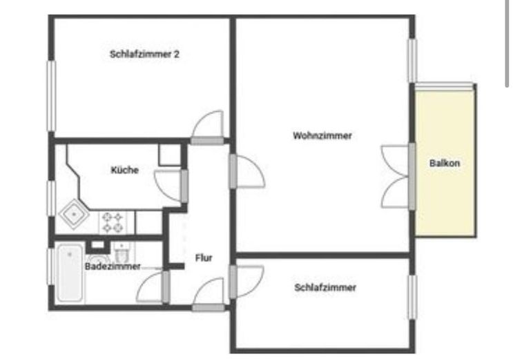 Pokój w mieszkaniu współdzielonym w odnowionym mieszkaniu dla 3 osób – Hans-Beimler-Straße, Greifswald – Zdjęcie 8