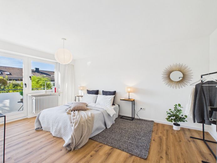 Modernisiertes Reihenmittelhaus – Schlafzimmer