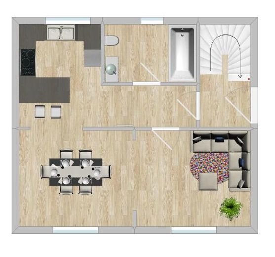 Grundriss EG Gestaltungsidee