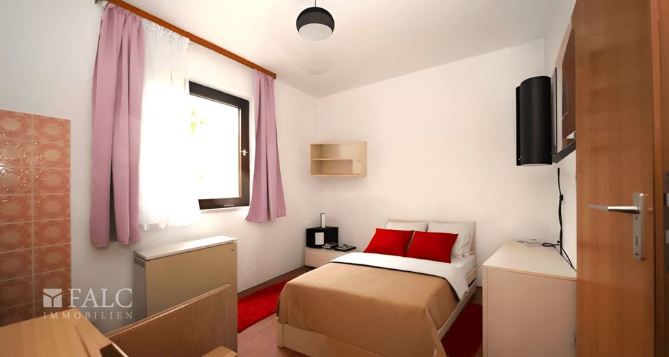 Landhaus mit viel Fläche, XXL-Scheune und 2 zusätzlichen Bauplätzen! - FALC Immobilien – Kinderzimmer EG Vis.