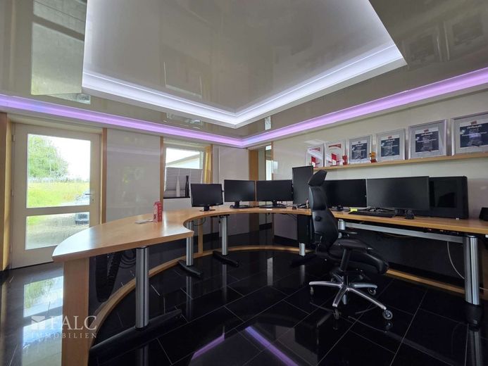 Exklusives Anwesen mit Wohnhaus, Büroflächen und Gewerbehalle auf weitläufigem Grundstück – Büro 1
