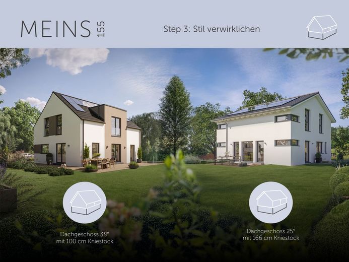 Ihr Traumhaus. Persönlich realisiert. - Einfamilienhaus in der idyllischen Gemeinde – MEINS 155 Stilvarianten