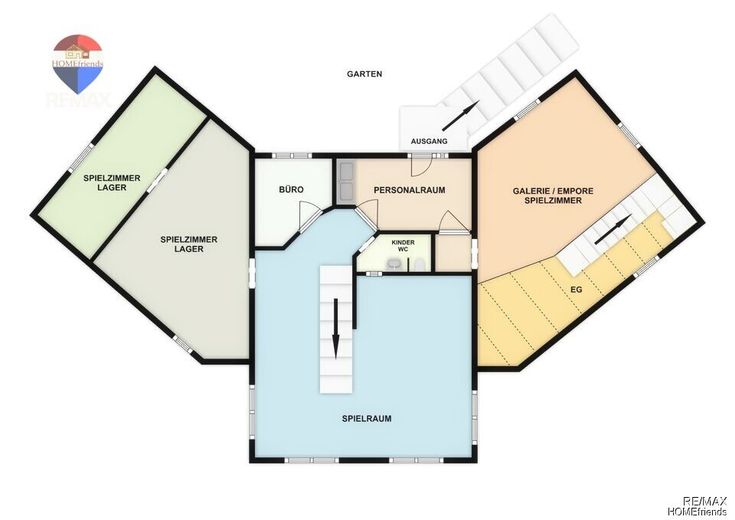 Gewerbeimmobilie nahe Berlin - ideal für Kita, Praxis oder Ärztehaus | Petershagen/Eggersdorf – Grundriss OG