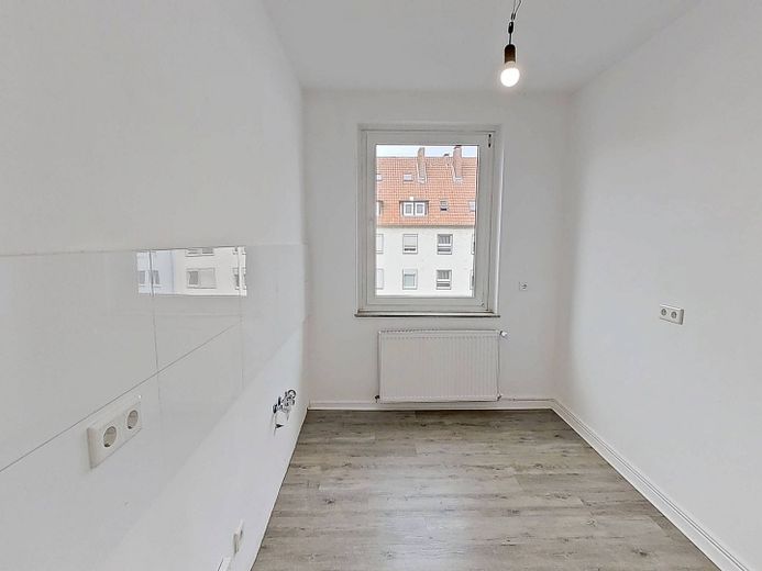 Gemütlichkeit&Modernität: 2-Zi.-Whg. mit Wannenbad in Bielefeld-Mitte – Ansicht I: Küche