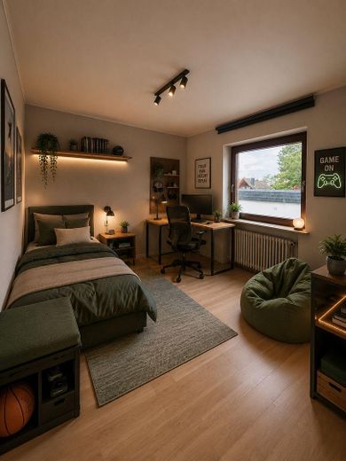 Kinderzimmer KI eingerichtet