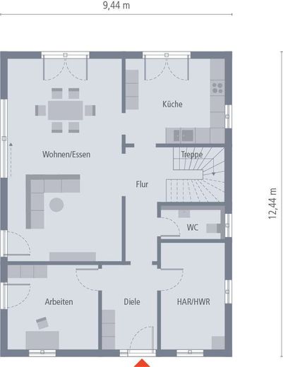 HÖCHSTER WOHNKOMFORT AUF 3 ETAGEN. – Design_30_EG_Grundriss