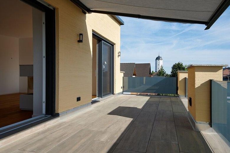 Einzigartige Dachterrassenwohnung - 3-FH - Erstbezug – Balkonaussicht nach Norden