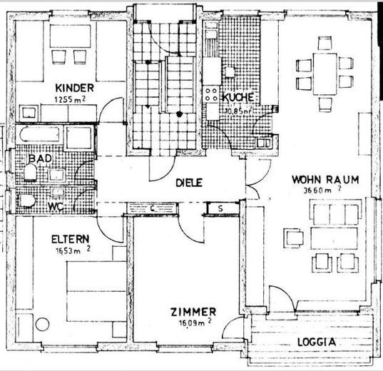 4,5-Zimmer-Wohnung mit schönen Ausblicken in Lörrach – Grundriss