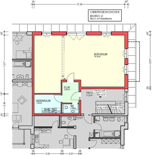 Grundriss Büro OG