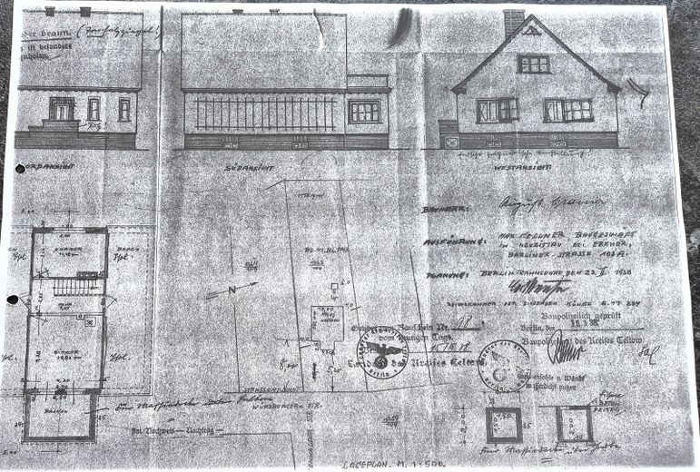 Großes Grundstück im Grünen mit Haus, Garage, Carport, Stellplätze – Ansichten