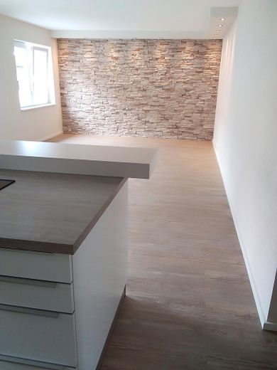 Offene Küche im Wohnzimmer