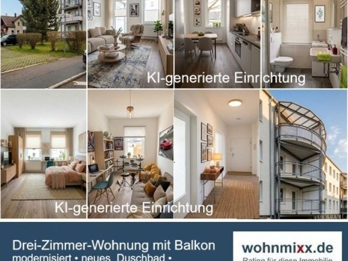 Appartamento appena modernizzato con balcone in una bella posizione di Reichenbrand – Foto 1