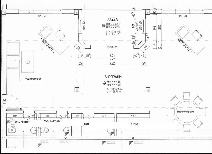 Grundriss Büro 1