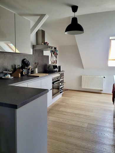 Appartamento ristrutturato di 2 locali all'ultimo piano con cucina componibile – Einbauküche