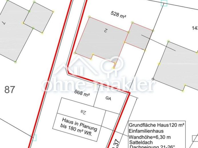 Działka pod dom jednorodzinny w Riedering - Neukirchen 668 m² – Zdjęcie 1