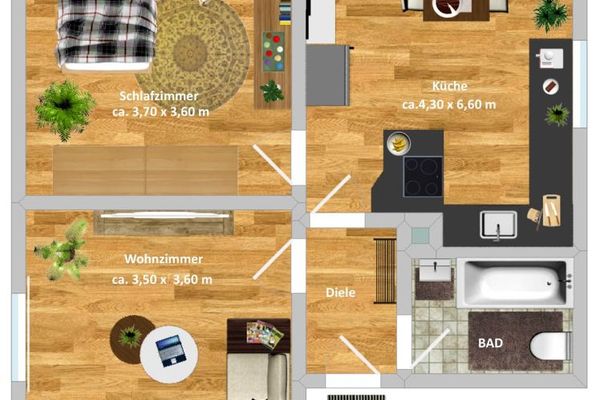 Wohnung, DG, Steeler Pfad 27