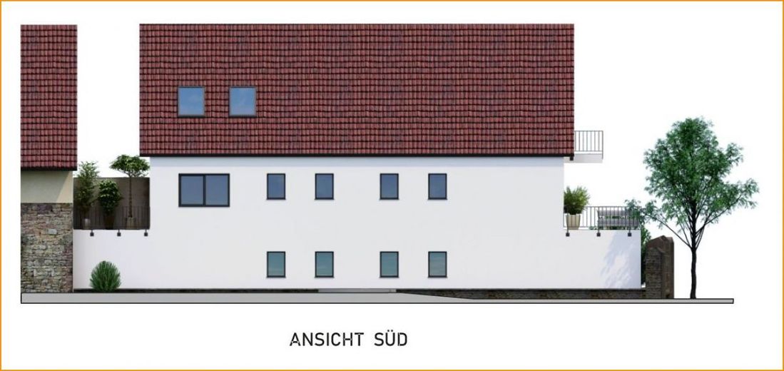 Maisonettewohnung Neubau !  JANUAR 2024 BEZUGSFERTIG ! – Neubau_Ansicht_Süd