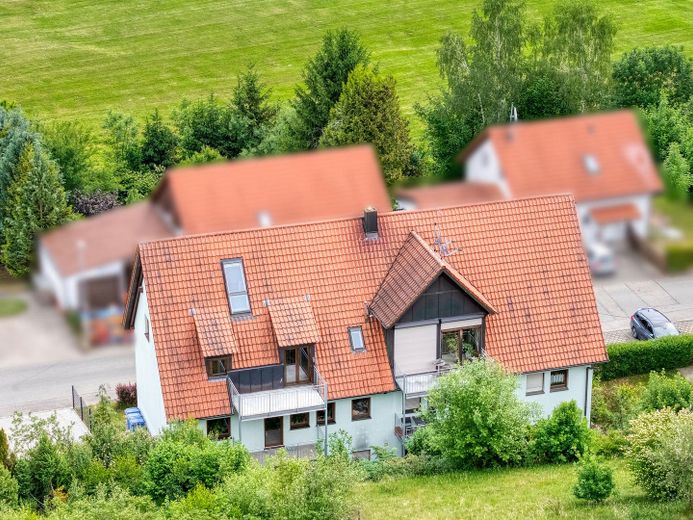 PROVISIONSFREI: Solides 6-Familienhaus (461 m²) mit Potenzial – Schönebürg / Raum Biberach – Rückansicht