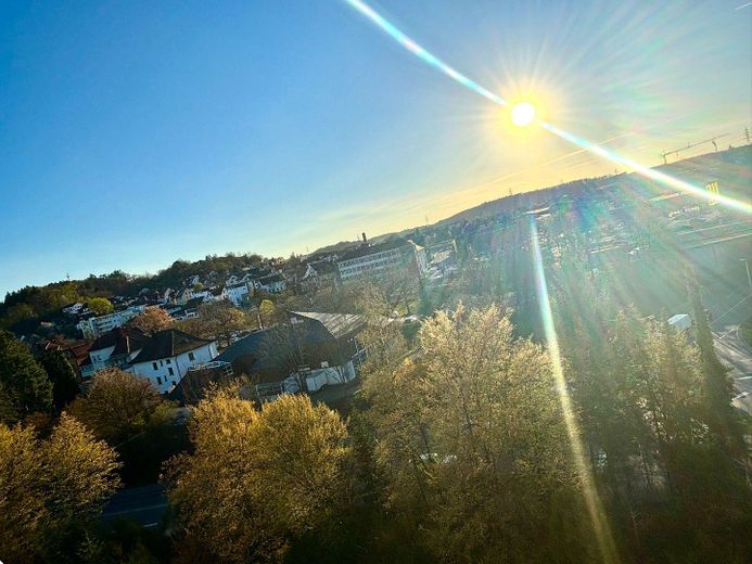 Ausblick vom Balkon