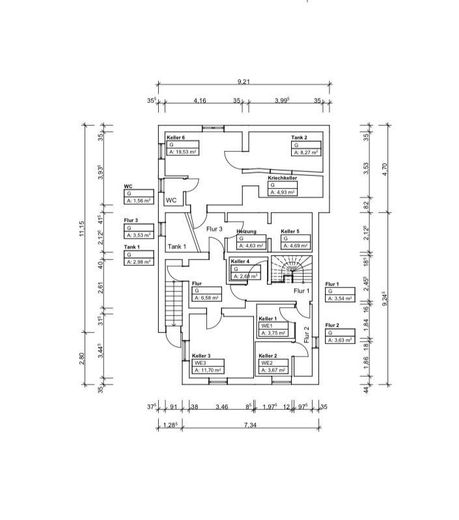 Grundriss Kellergeschoss