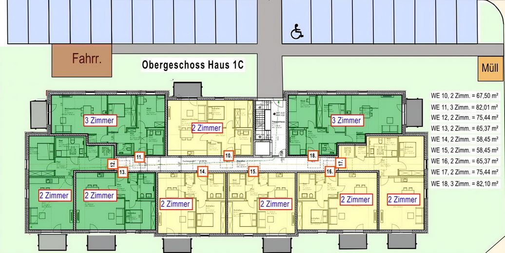 Erstbezug: Moderne Wohnung im 1. Obergeschoss und Balkon sowie energieeffizientem Wohnkomfort – 1 OG Haus 1C