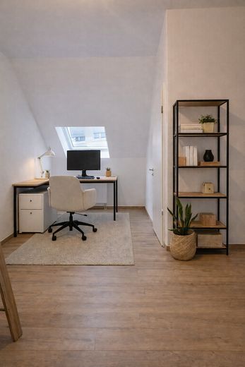 Zonder makelaarscourtage! Belegging (4,75% rendement) of eigen gebruik I Maisonnettewoning in Gartenberg – Wohndiele/Arbeitsbereich (Bsp.