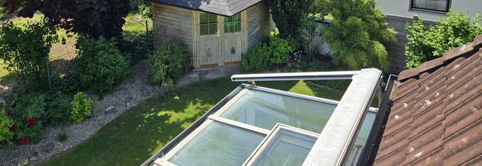 Blick vom Balkon