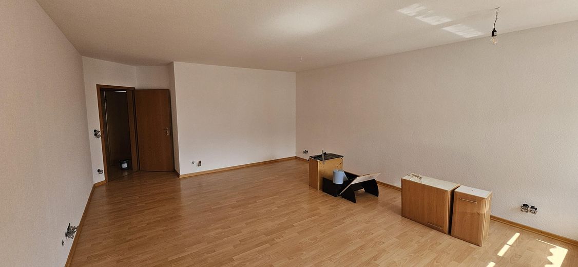 Helle, frisch renovierte 2 Zimmer Wohnung mit Süd-West Balkon in Lampertheim zu vermieten – Wohnzimmer