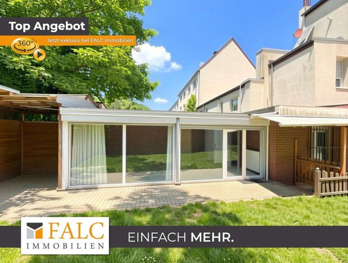 Ladenlokal mit Wintergarten und eigenem Grundstück – Terrasse - (KI generiert) - (KI generiert)