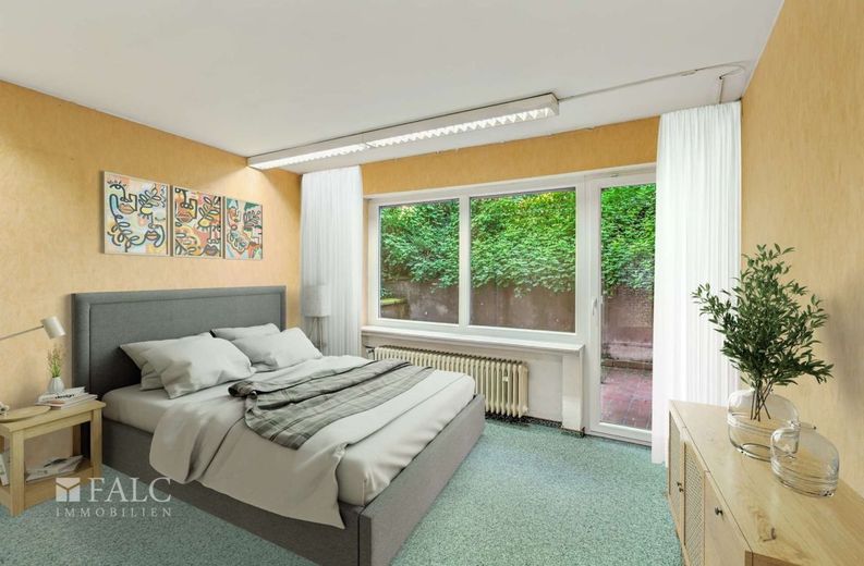 Großzügige Immobilie im Herzen von Cochem! – Schlafzimmer 1.OG (virtuell möbliert)