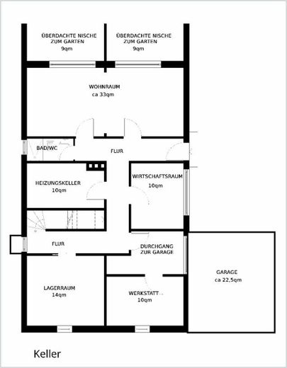 Architektoniczny klasyk z potencjałem w centralnej lokalizacji – Grundriss Keller