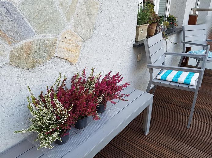 Wohnen & Arbeiten perfekt kombiniert - Autarkes Design-Stadthaus für Freiberufler & Paare – Balkon
