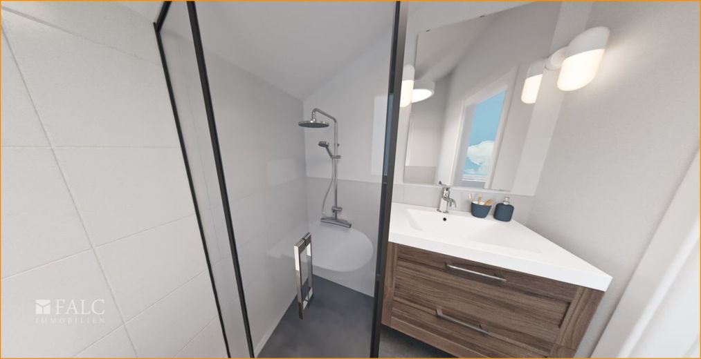Exklusive sanierte Maisonette-Wohnung mit riesiger Dachterrasse! – Badezimmer_2OG