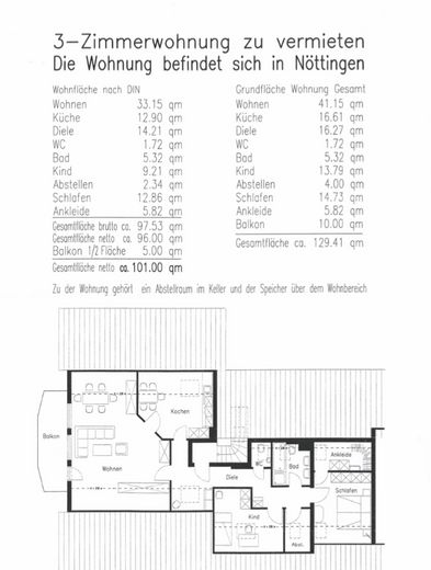 Große zentrale Wohnung in Nöttingen – Foto 16