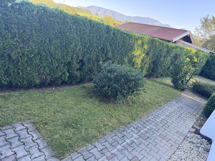 Blick aus der Garage