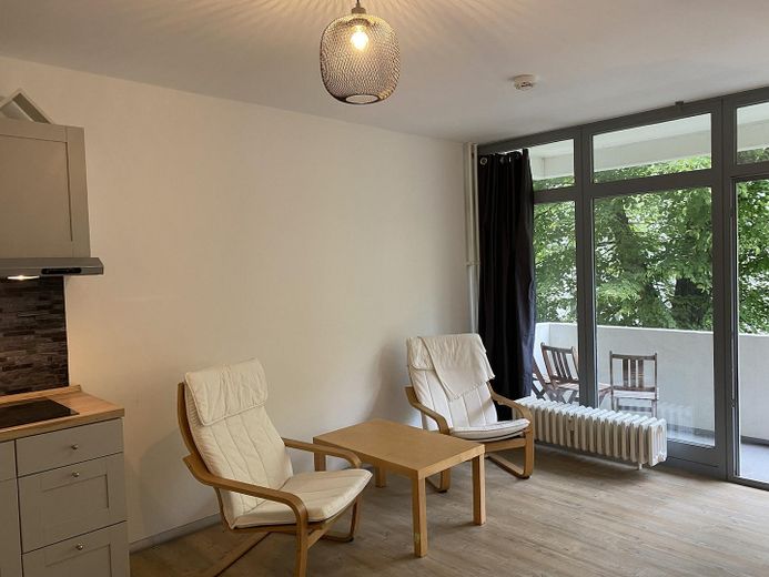 1-Zimmer-Apartment in Berlin Tempelhof - perfekt für Studierende – Wohnzimmer