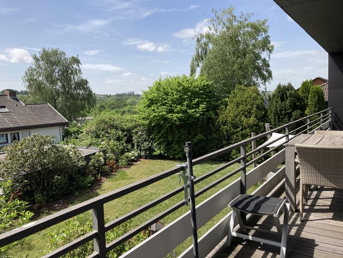 Balkon Blick nach Westen