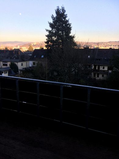 Schöne helle Dachgeschosswhg im Einfamilienhaus in Ehrang 3 ZK, großes Bad, großer Balkon – Blick vom Balkon