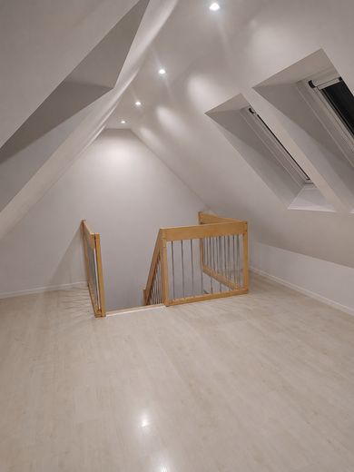 Charmante 3-Zi.- Maisonettewhg, TG-Stellplatz ,Garten, Balkon in grüner Lage von Hamburg Meiendorg – Dachgeschoss...