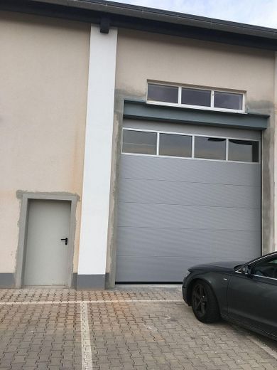 Einfahrt mit el. Sektionaltor