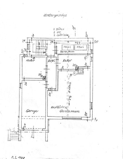 Grundriss Keller